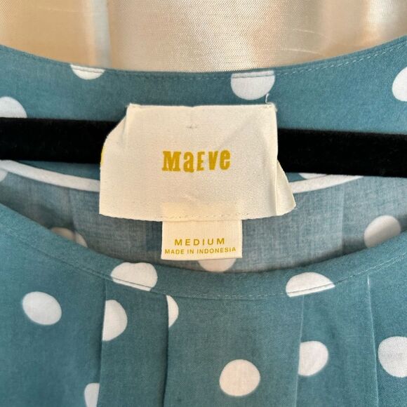 Anthropologie / Maeve Polka Dot Blouse - Picture 3 of 4